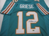 Bob Griese of the Miami Dolphins signed autographed football jersey ERA COA 080