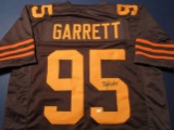 Myles Garrett of the Cleveland Browns signed autographed football jersey PAAS COA 654