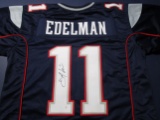 Julian Edelman of the New England Patriots signed autographed football jersey PAAS COA 653