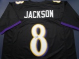 Lamar Jackson of the Baltimore Ravens signed autographed football jersey PAAS COA 763