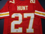 Kareem Hunt of the Kansas City Chiefs signed autographed football jersey ERA COA 763