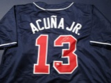 Ronald Acuna Jr of the Atlanta Braves signed autographed baseball jersey PAAS COA 851