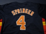 George Springer of the Houston Astros signed autographed baseball jersey PAAS COA 513
