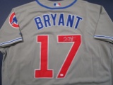 Kris Bryant of the Chicago Cubs signed autographed baseball jersey PAAS COA 170