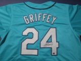 Ken Griffey Jr of the Seattle Mariners signed autographed baseball jersey ATL COA 551