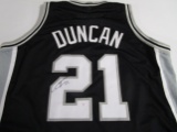 Tim Duncan of the San Antonio Spurs signed autographed basketball jersey PAAS COA