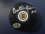 Bobby Orr of the Boston Bruins signed autographed hockey puck ATL COA 553