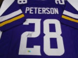 Adrian Peterson of the Minnesota Vikings signed autographed football jersey ERA COA 072