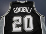 Manu Ginobili of the San Antonio Spurs signed autographed basketball jersey PAAS COA