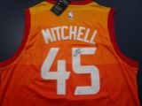 Donovan Mitchell of the Utah Jazz signed autographed basketball jersey PAAS COA