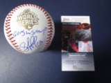 Salvador Perez of the Kansas City Royals signed 2015 World Series baseball JSA COA 814