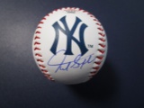 Giancarlo Stanton of the NY Yankees signed autographed logo baseball PAAS COA 666