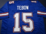 Tim Tebow of the Florida Gators signed autographed football jersey PAAS COA 792
