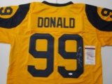 Aaron Donald of the LA Rams signed autographed football jersey JSA COA 713