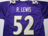Ray Lewis of the Baltimore Ravens signed autographed football jersey PAAS COA 515