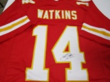 Sammy Watkins of the Kansas City Chiefs signed autographed football jersey PAAS COA 349