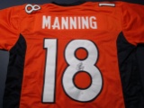 Peyton Manning of the Denver Broncos signed autographed football jersey PAAS COA 043