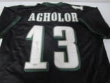 Nelson Agholor of the Philadelphia Eagles signed autographed football jersey AAA COA 234