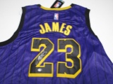 LeBron James of the LA Lakers signed autographed basketball jersey ATL COA 532