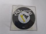 Johan Hedberg of the Pittsburgh Penguins signed autographed logo hockey puck TOPPS COA