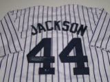Reggie Jackson of the New York Yankees signed autographed baseball jersey CA COA 760
