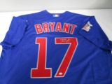 Kris Bryant of the Chicago Cubs signed autographed baseball jersey PAAS COA 159