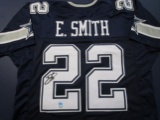 Emmitt Smith of the Dallas Cowboys signed autographed football jersey Player Holo