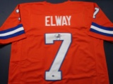 John Elway of the Denver Broncos signed autographed football jersey ATL COA 540