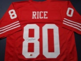 Jerry Rice of the San Francisco 49ers signed autographed football jersey ERA COA 783