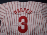 Bryce Harper of the Philadelphia Phillies signed autographed baseball jersey PAAS COA 452