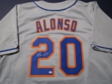 Pete Alonzo of the New York Mets signed autographed baseball jersey PAAS COA 321