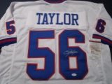 Lawrence Taylor of the New York Giants signed autographed football jersey JSA COA 878