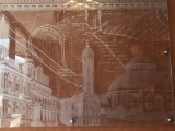 (2) Large Etched Glass Pictures