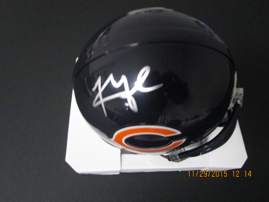 Khalil Mack of the Chicago Bears signed autographed mini football helmet PAAS COA 284