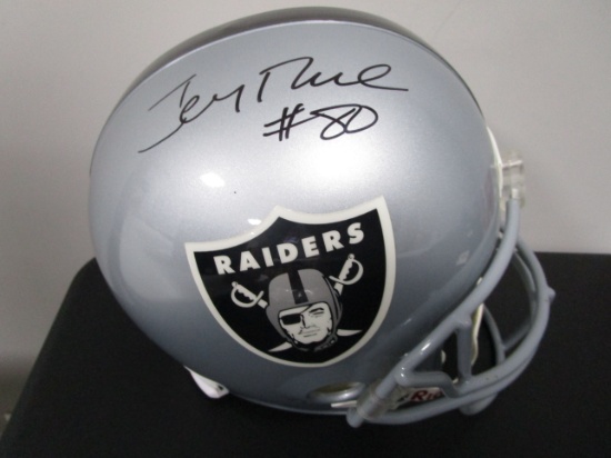Jerry Rice of the Oakland Raiders signed autographed full size football helmet Jerry Rice Holo 358
