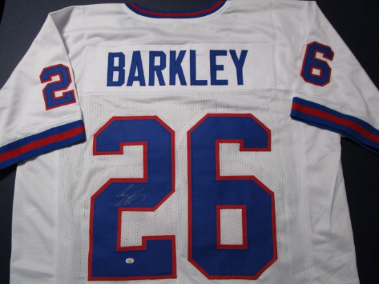 Saquon Barkley of the New York Giants signed autographed football jersey PAAS COA 150