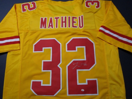 Tyrann Mathieu of the Kansas City Chiefs signed autographed football jersey PAAS COA 197