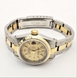 Womens Rolex Datejust watch stainless & yellow gold