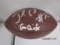 Jamaal Charles of the Kansas City Chiefs signed autographed brown football AAA COA