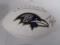 Ray Lewis of the Baltimore Ravens signed autographed logo football PAAS COA 112