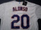 Pete Alonzo of the New York Mets signed autographed baseball jersey PAAS COA 384