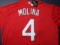 Yadier Molina of the St Louis Cardinals signed autographed baseball jersey PAAS COA 319