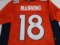 Peyton Manning of the Denver Broncos signed autographed football jersey PAAS COA 101