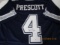 Dak Prescott of the Dallas Cowboys signed autographed football jersey PAAS COA 632