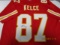 Travis Kelce of the Kansas City Chiefs signed autographed football jersey PAAS COA 453