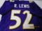 Ray Lewis of the Baltimore Ravens signed autographed football jersey PAAS COA 250