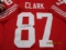 Dwight Clark of the San Francisco 49ers signed autographed football jersey PAAS COA 261