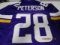 Adrian Peterson of the Minnesota Vikings signed autographed football jersey PAAS COA 211