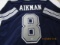 Troy Aikman of the Dallas Cowboys signed autographed football jersey PAAS COA 425