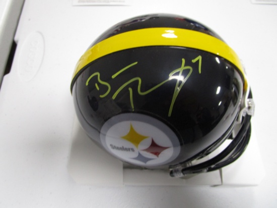 Ben Roethlisberger of the Pittsburgh Steelers signed autographed mini football helmet PAAS COA 248